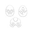 1Pcs Cartoon Easter Egg Cookie Embosser Mold Cute Bunny Chick Biscuit Cutting Die Set Baking Cake Tool YSL