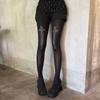 Y2K Black Velvet Tights Women 2026 Spring New Slim Stockings Pantyhose Super Elastic Leggings Women Pantyhose