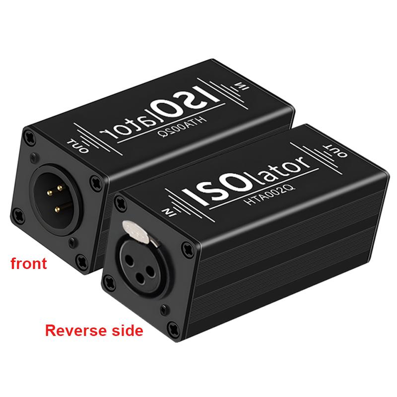 6.35 XLR Audio Noise Isolator Female to Male, Common Ground Loop Noise Suppressor Filter Eliminates Buzz Hum for PC Laptop Audio Equipment