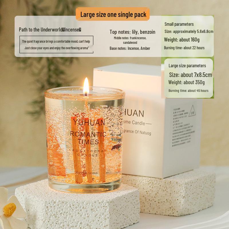 Real Flower Gold Foil Scented Soy Wax Candle - Aromatherapy Essential Oil in Glass with Floral Art Fragrance.