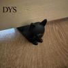 Portable Door Security Wedge 3D Printed Cute Cat Stopper, Non-Slip Cartoon Holder, Stop Decorative for Wood Floors Home Protection No Drill Stopper