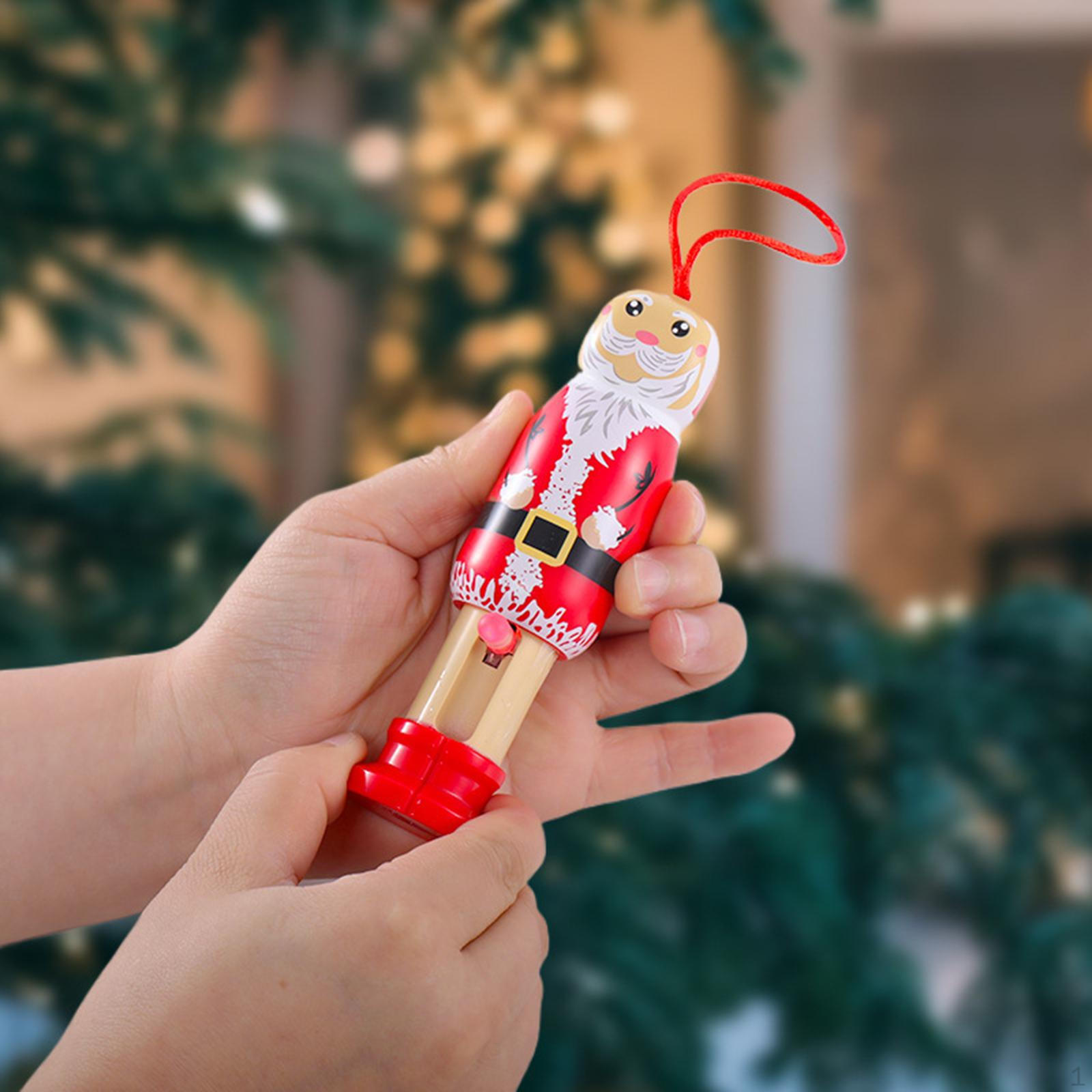 Забавный кулон Деда Мороза Праздничное украшение Шаловливый со светом Рождественское украшение для вечеринки