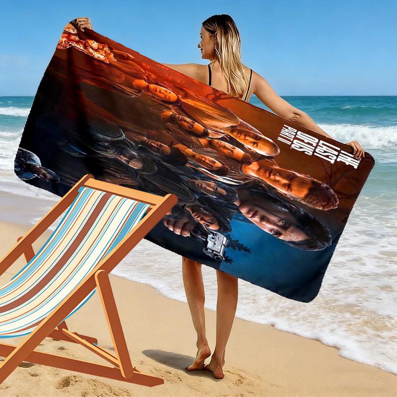 Survival Post-Apocalyptic World beach towel Outdoor camping Beach towel for vacation photos swim quick-drying swim towel Absorbent bath towel