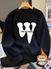 Unisex Trendy Plus Velvet Thick Hoodie - Autumn/Winter Round Neck Pullover
