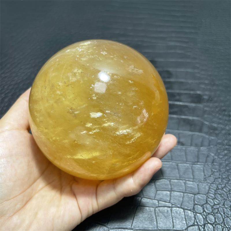 10cm NATURAL CITRINE CALCITE QUARTZ CRYSTAL