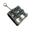 9 Keys Led Keyboard Fidget Keychain Clicker Button Stress Relief Toy For Adults Office Anxiety Finger Exercise Sensory Keycap