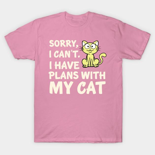 T Shirt Women I Have Plans With My Cat Harajuku Print Kawaii Tshirt Summer Short Sleeve Female T-Shirt Top Tee
