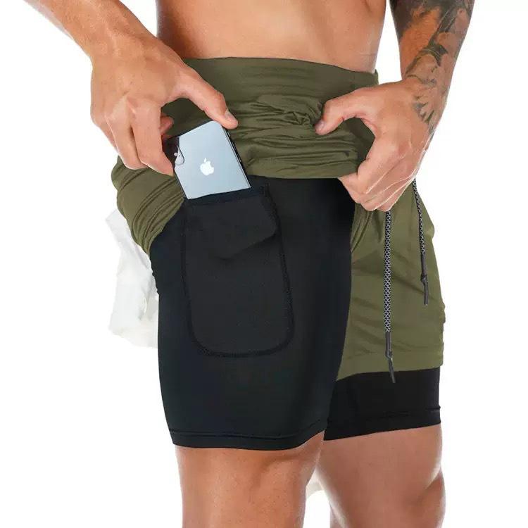 2026 European Fashion Men's and Women's Anti-Exposure Double-Layer Quick-Dry Shorts