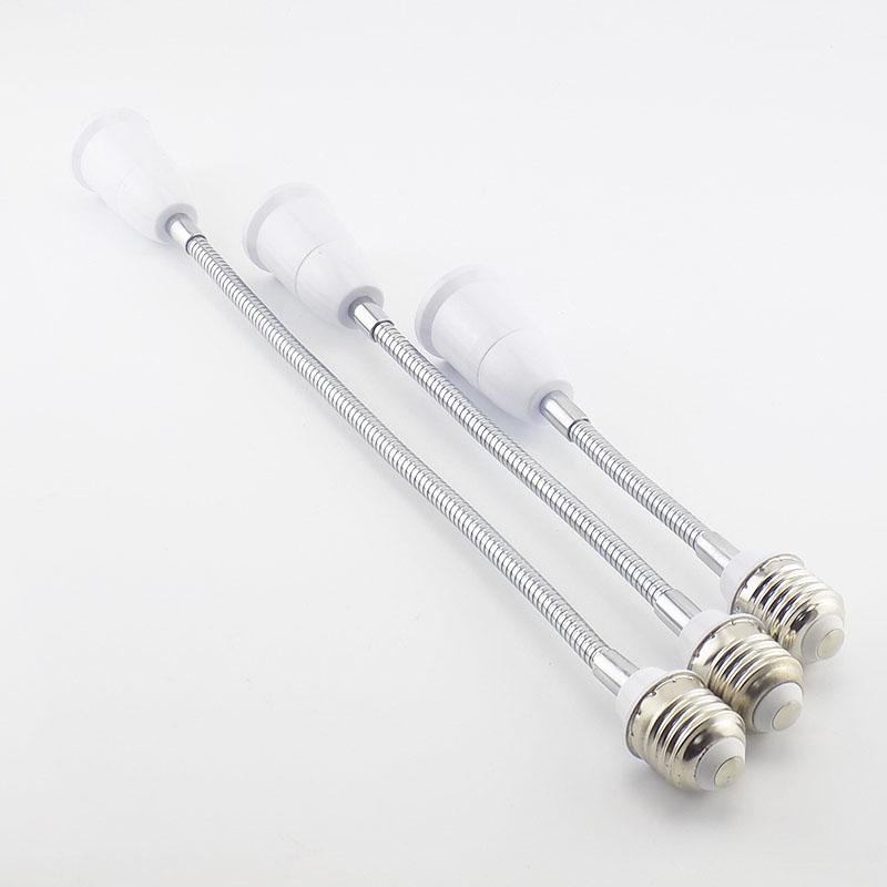Flexible E27 to E27 LED Lamp Base Bulb Socket Extender Extension Light Holder Converter V27
