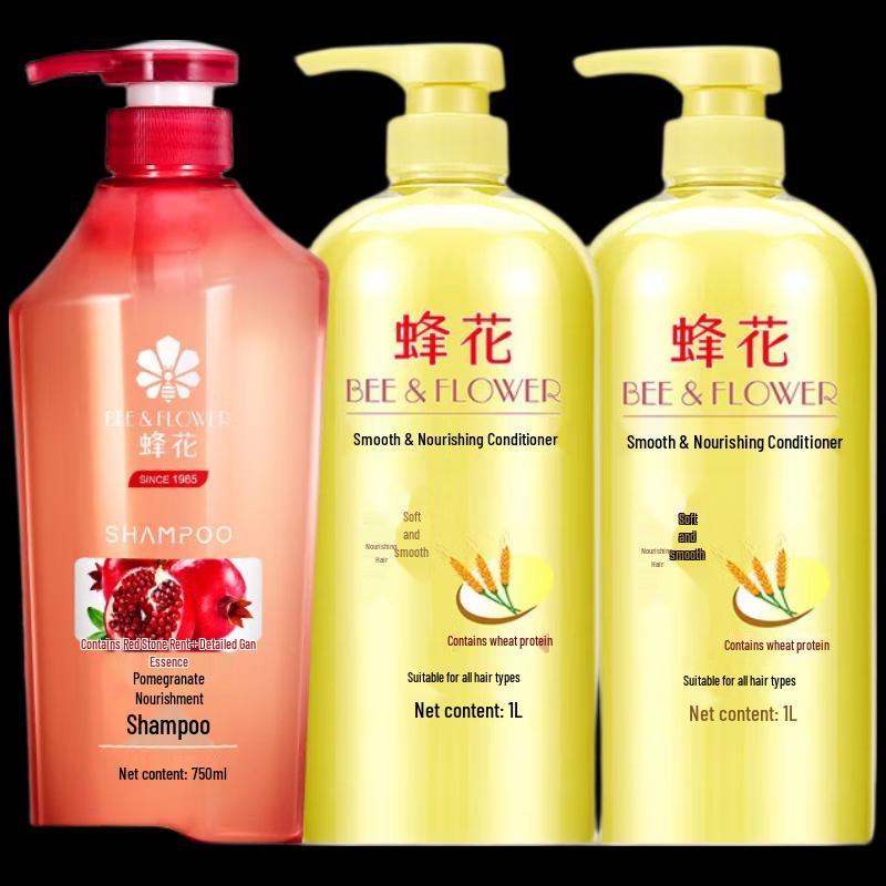 Bee & Flower Wheat Protein Hair Care Combo Set