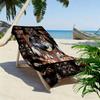 Native Indian Wolf Print Beach Towel, Large Soft Quick Dry Towel for Beach Camping Swimming