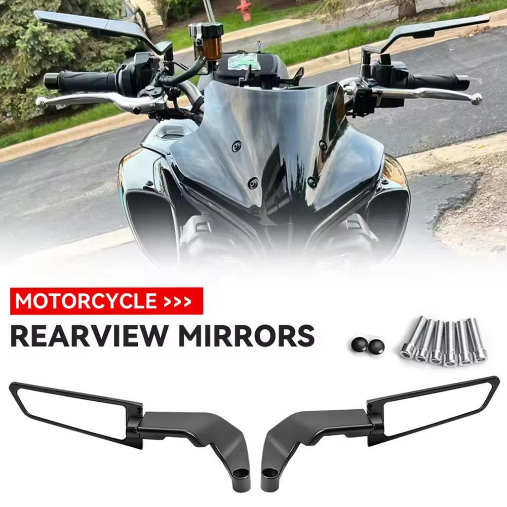 Universal Motorcycle Rearview Mirror Wings Rearview Mirror Adjustable Aluminum Alloy Wing Side Mirrors For KTM 250 390 200 690