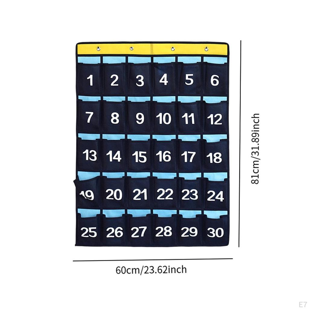 Pocket Chart Hanging Wall Door Storage Organizer Decor Easy Install Bag Holder for Sundries