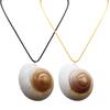 Glowing Seashells Pendant Necklace with Adjustable Rope Chain for Night Parties and Outdoor Event Trendy Women