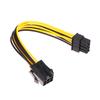 Powered Adapter 6pin To 8pin Adapter, PCI-e 6-pin Male To 8-pin Female Converter For 8pin GPU Video Card