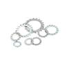 Carbon Steel Zinc-Plated Lock Washer with Inner and Outer Teeth