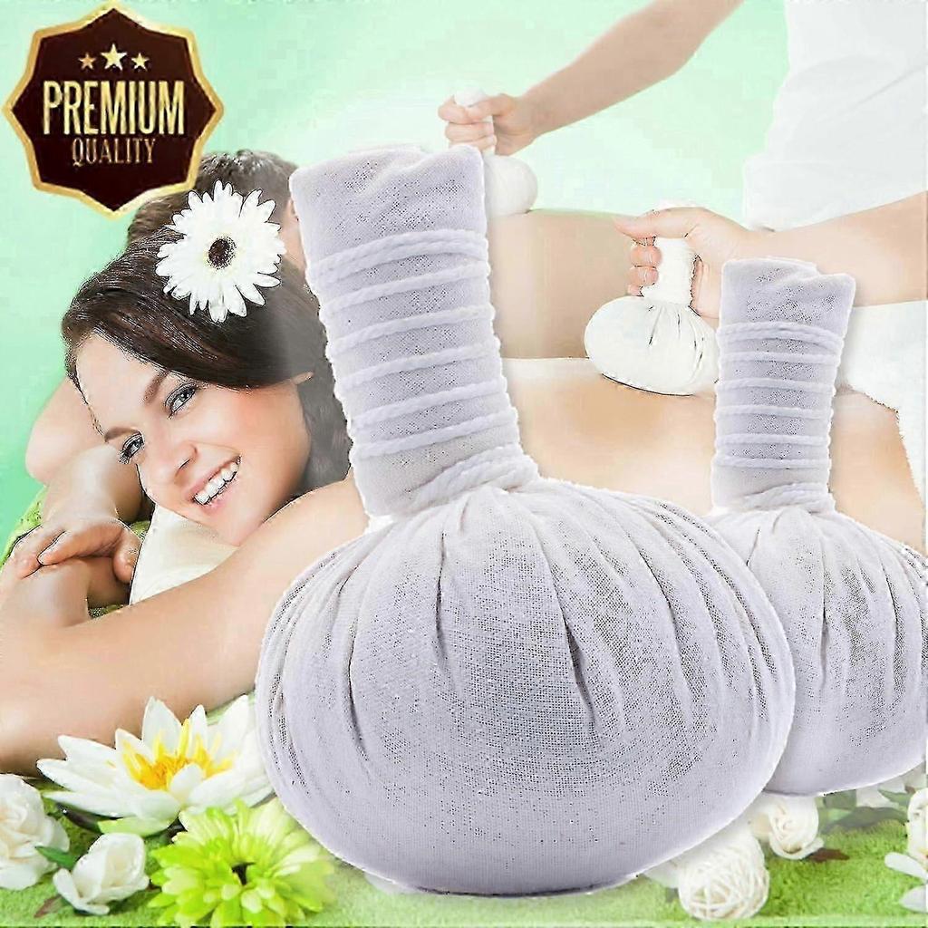 Pack of 12 Large Thai Spa Herbal Massage Compress Warm Ball Hot Therapy LUK Pra KOB 200 g
