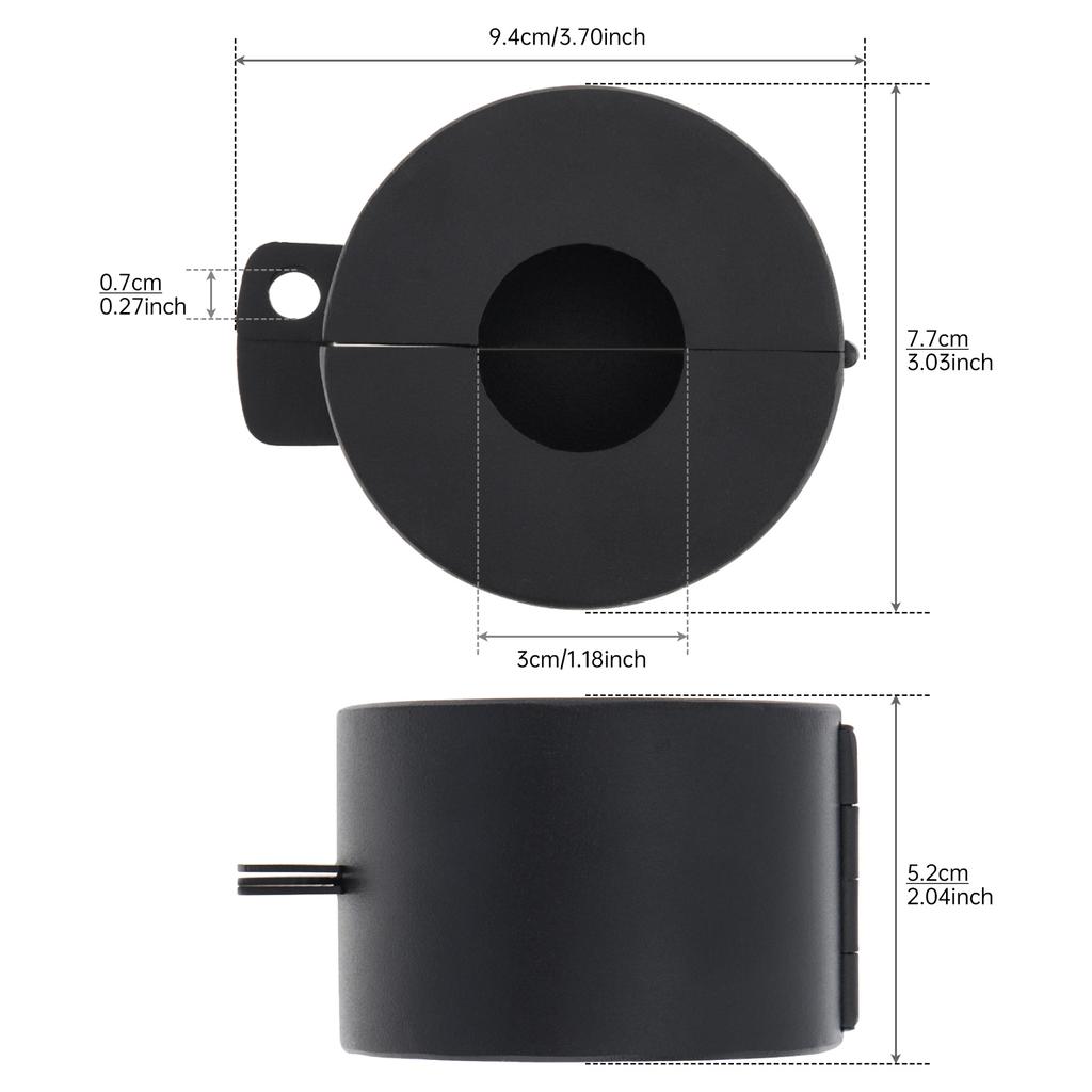 Industrielle 304 Edelstahl Aussperrabdeckung, 30mm Universalloch für Türknäufe/Griffe/Armaturen/Ventile, Verhindert Drehen & blockiert Schlüsselloch Sicherheit