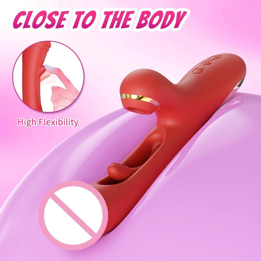 Sucking Tapping Flapping Vibrator for Women Clitoris Stimulator G Spot Vagina Massager Dildo Adults Goods Sex Toys for Female