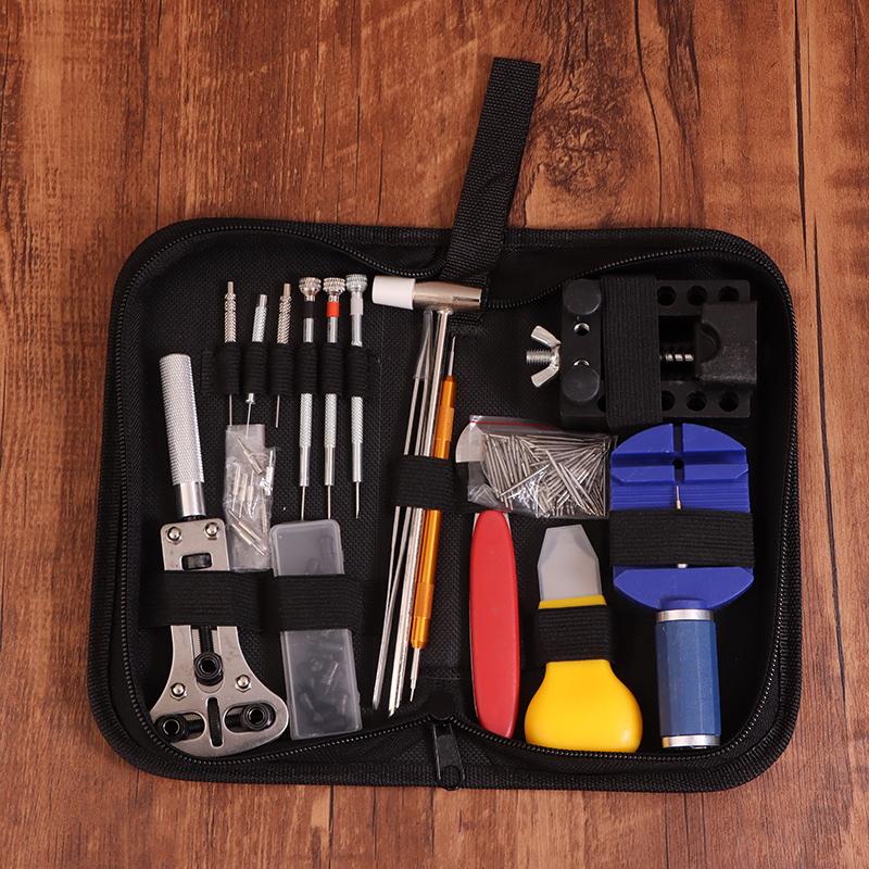 147Pcs/Set Watchmaker Watch Maintenance Repair Hardware Tools Kit Case Remover Opener Bar Set Clock Tool Table Repair Kit