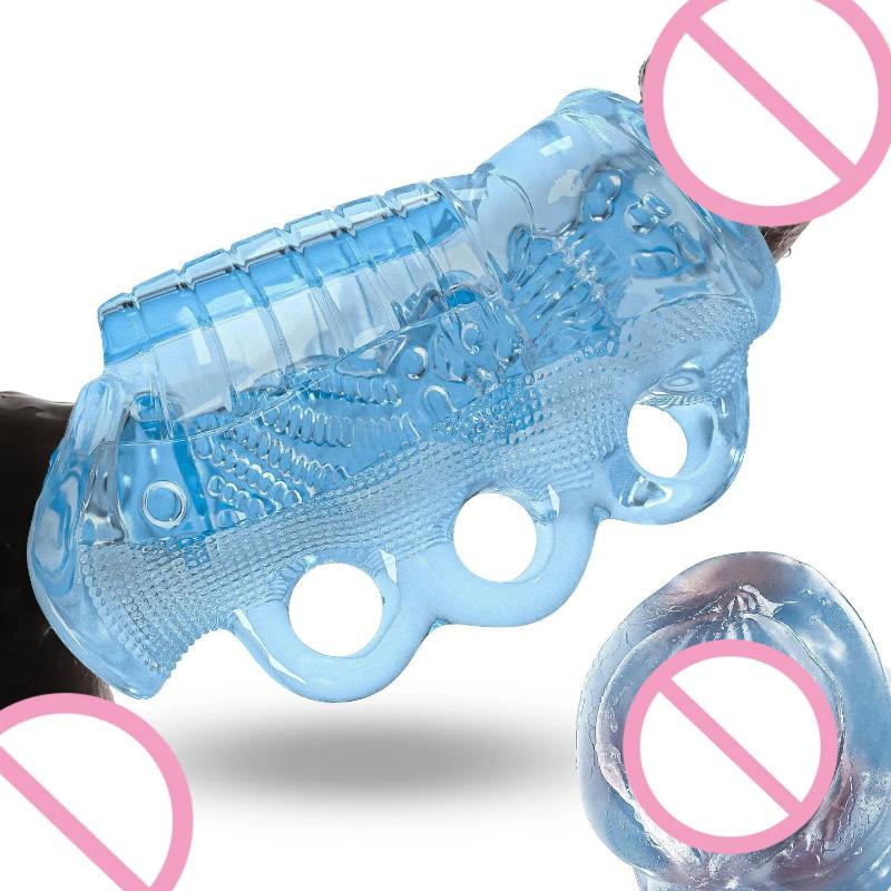 1Pcs Open-Ended Pocket Pussy Blowjob Glans Trainer Penis Sleeve Manual Male Masturbator Ejaculation Delay Simulation Sex Toy