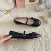 2024 Fashion Versatile Round Toe Large Size Women's Mary Jane Shoes Bow Ballet Flats Spring and Autumn Flats Zapatos De Mujer