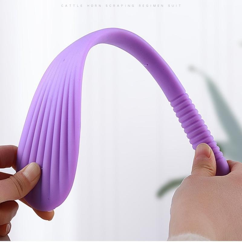 

Massage Paddle Silicone Body Massage Pat Flexible Muscle Relaxer For Relieving Fatigue For Women Men Body Arms Legs Back фіолетовий