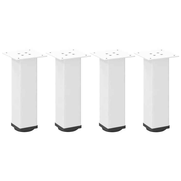 VidaXL Coffee Table Legs 4 Pieces White 42-44 Cm Steel 4012465
