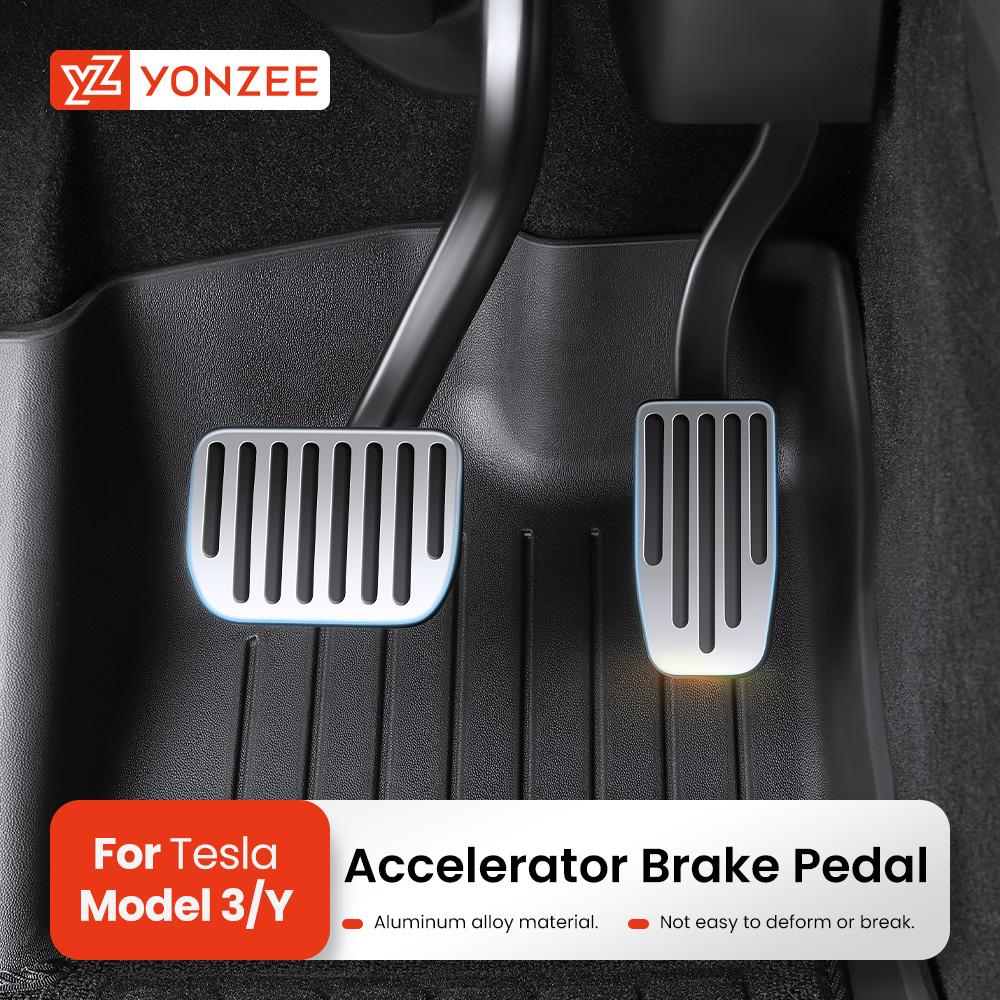 YZ For Tesla Model 3 Y Highland Juniper 2019-2026 Foot Pedal Fuel Brake Pedal Rest Pedal Pads For Tesla Car Accessories