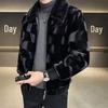 Men's Winter Golden Imitation Mink Fur Coat