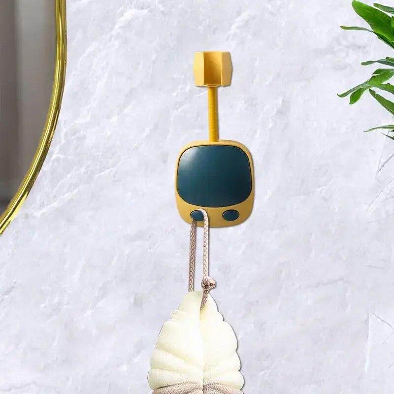 Adjustable 360° Swivel ABS Fixed Base Shower Stand Non-Suction Cup Shower Head Stand No Punch Bathroom Accessories