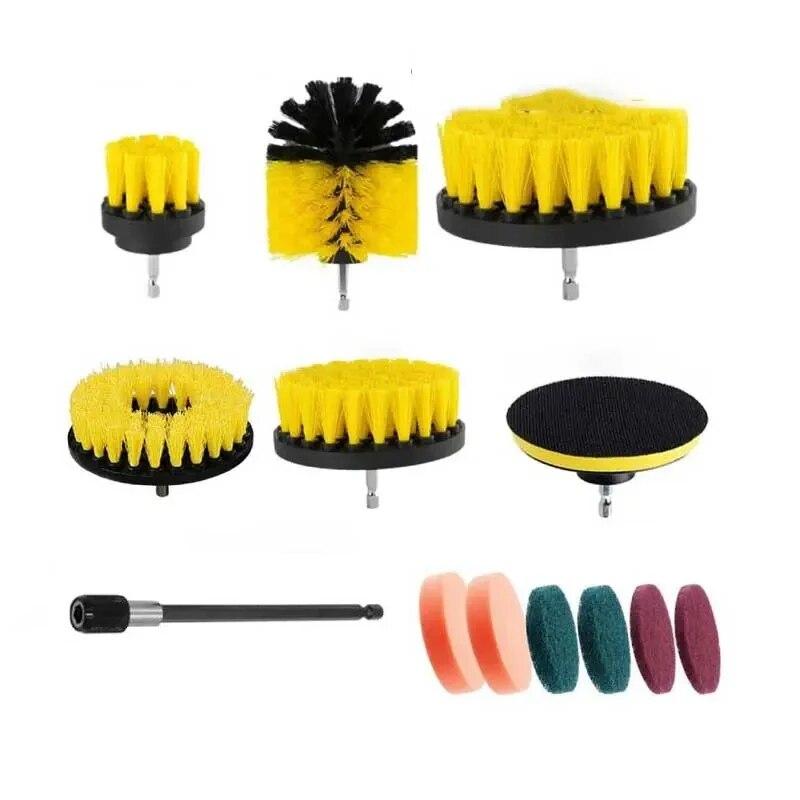 4/13pcs Disc Brush, Electric Drill Brush, Cleaning Brush, Polishing and Polishing Set Cleaning Supplies