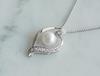 [Your and My Jewelry Box] SV925 Sterling Silver Genuine Pearl Pendant Necklace, 7mm Akoya Pearl [Gift Wrapped]