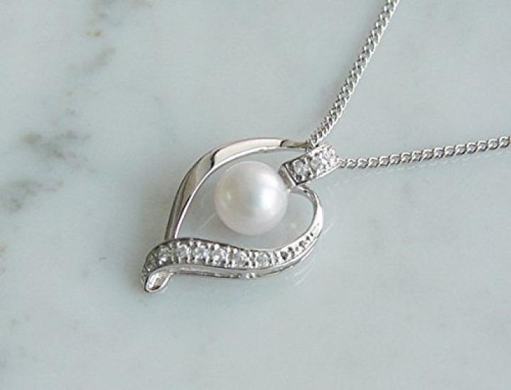 [Your and My Jewelry Box] SV925 Sterling Silver Genuine Pearl Pendant Necklace, 7mm Akoya Pearl [Gift Wrapped]