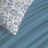 Pack complet housse de couette réversible "Vanessa" 6 pièces pour lit 160 x 200 Salma Bleu