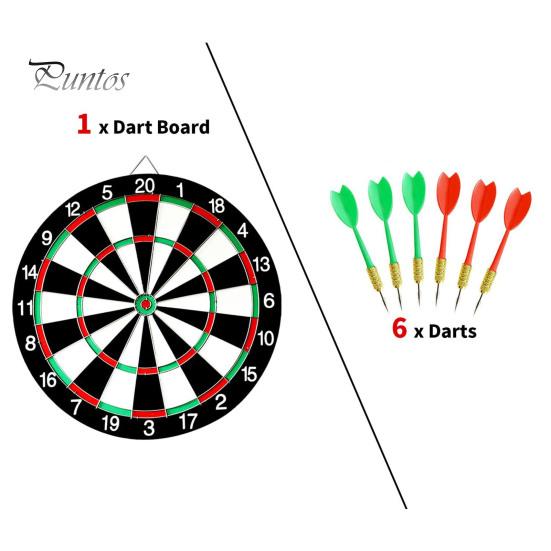 Dartscheibe aus Borsten, Dartscheibe mit Stahlspitze, Starter-Set mit Dart-Party-Spielzeug für Kinder und Erwachsene