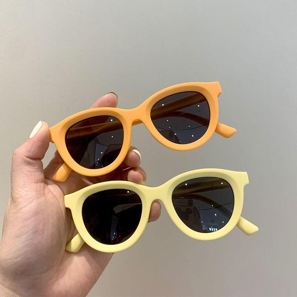 Outdoor Retro Kids Sunglasses UV Protection Soft Children's Sun Glasses Candy Color Beach Play Eyewear for Boys & Girls