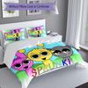 3pcs Sprunki Game pattern bedding set duvet cover set includes duvet cover &pillowcases, perfect all season bedroom decoration & gift