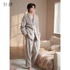 Xuan Liang Anti Static Puff Velvet New Chinese Style Winter Pajamas for Men