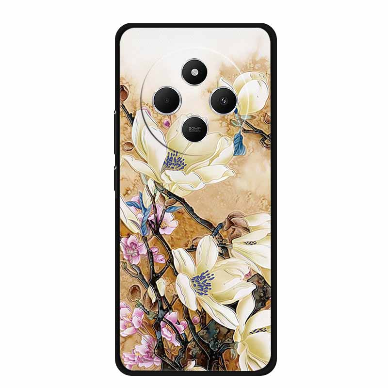 3D Emboss Case For Vivo Y300 Pro 5G Phone Case Relief Flowers Soft Silicone Coque For Vivo Y300 Pro Back Cover Case Funda Shell