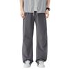 American solid color casual pants men's summer new loose straight wide leg drape tooling trousers wholesale