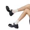 Hong Kong Weisi Spring/Summer Women's Cotton Lettuce Edge Socks - Japanese Style, Breathable, Sweat-Absorbent, Cute Scrunched Design
