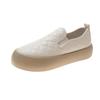 One-pedal little white shoes women's 2025 summer new popular flat-bottomed lazy loafers casual versatile sports shoes
