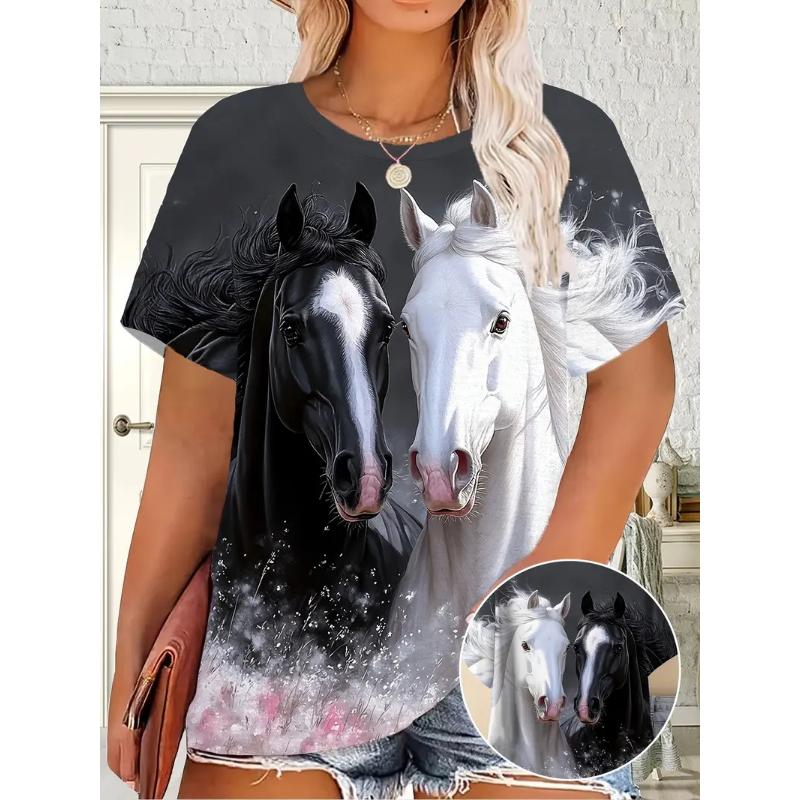 European and American Cross-border Amazon's New Summer Casual Men's Clothing 3D Digital Printing Five-pointed Star Quick-drying T-shirt