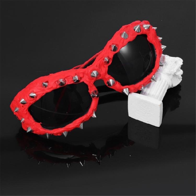 Novelty Sporty Sunglasses For Shows Stage And Daily Wear Unique Spiked Accessories Modern Outfit Photo Props