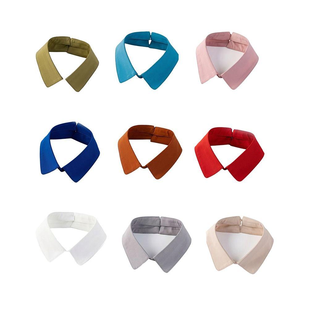 Solid Color Necktie Collar Lapel Design Decorative Single Collar Shirt Collar Replacement