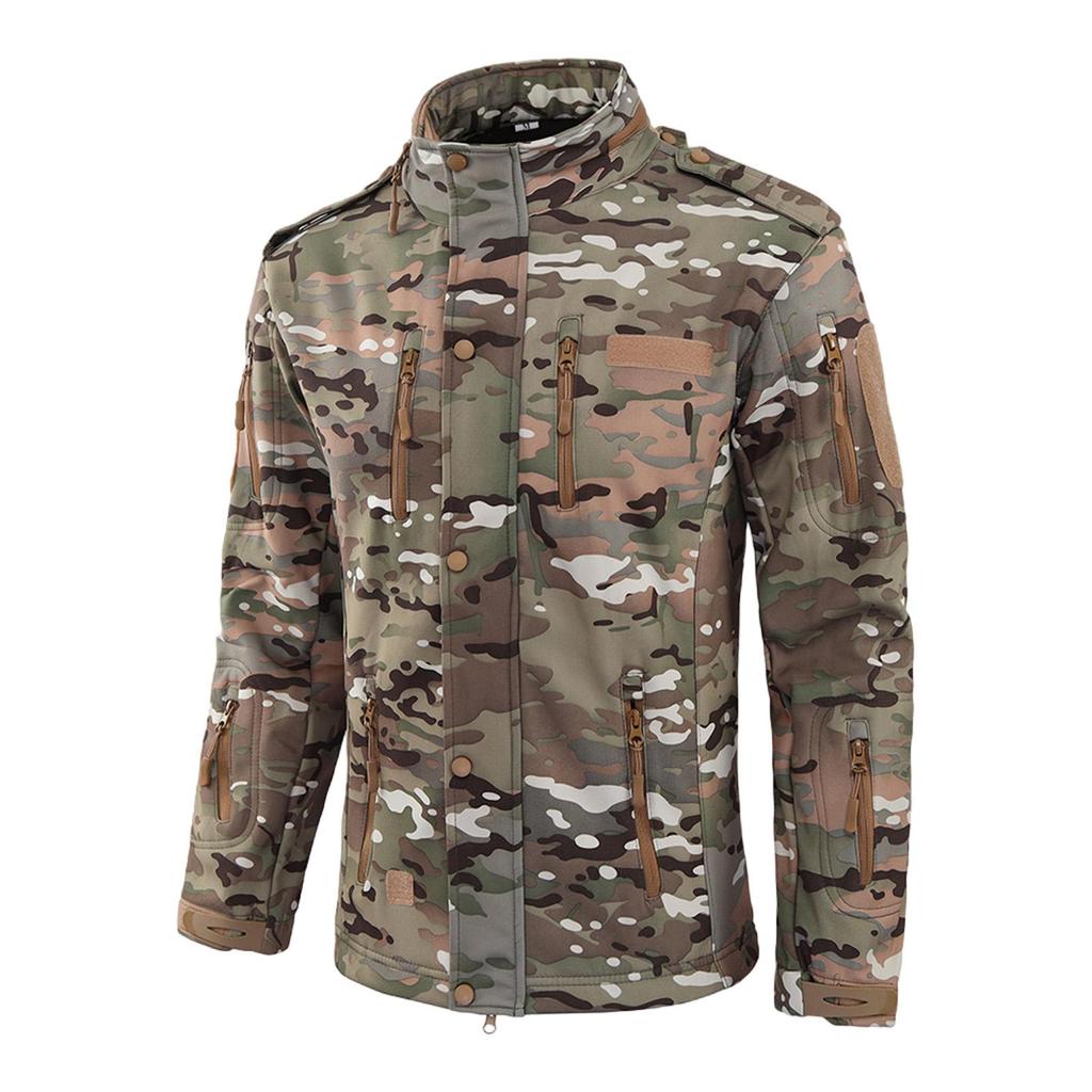 Men'S Loose Jacket Men's Winter Autumn Waterproof Hiking Jackets Fashionable Multi Pocket Hooded Jacket Fishing Camping