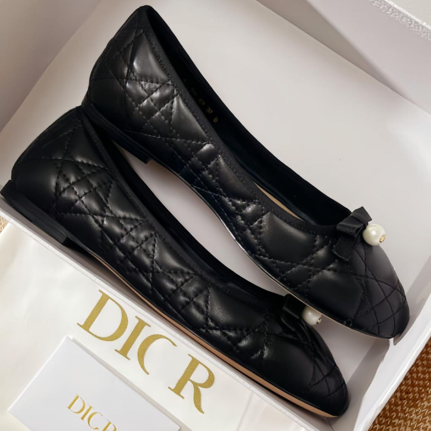 

Sheepskin version~ Delicate bow pearl light mouth leather ballet shoes women s spring and autumn flats Mary Jane shoes 40