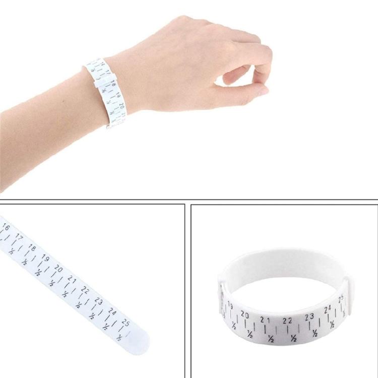 Ring Sizer Measuring Tool Plastic Finger Sizer Ring Gauge Measuring Tool Belt
