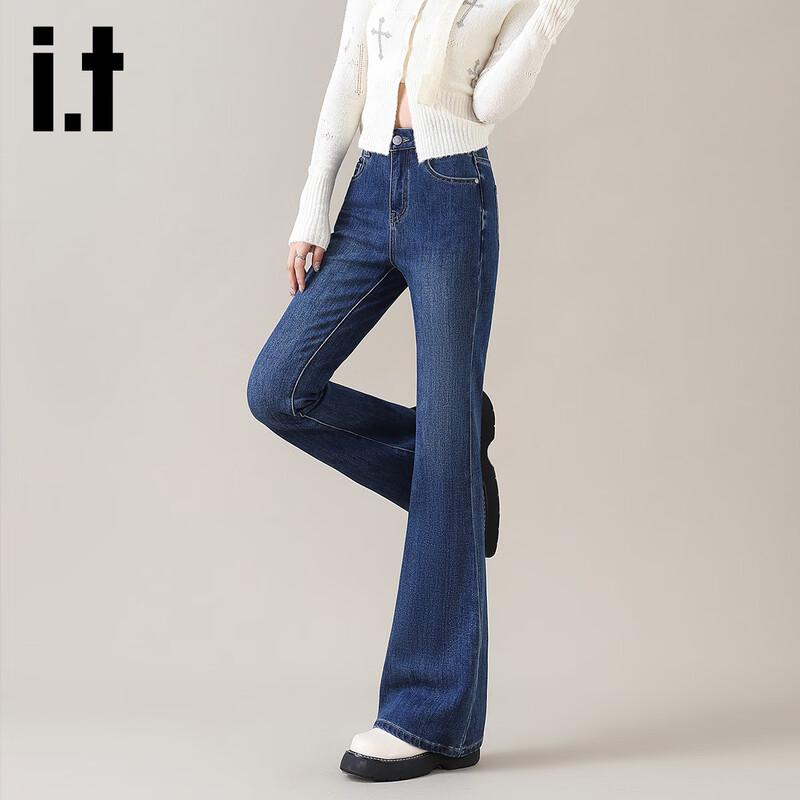 Izzue It Petite High-Waist Slight Flare Jeans